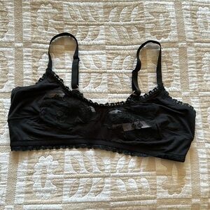 Savage x Fenty black lace bralette - 1X